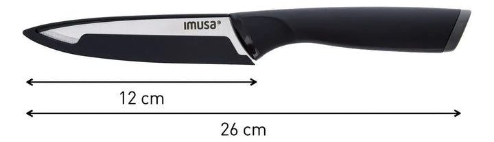 Cuchillo Multiusos 12cm Imusa Talent Acero Inoxidable Color Negro