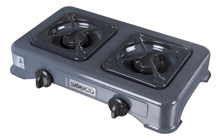 Estufa De Sobremesa A Gas Propano Sueco 2 Puestos Negro