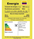 Estufa De Empotrar Abba 4 Pts G/nat Porcelanizada Cg4psnee Negro