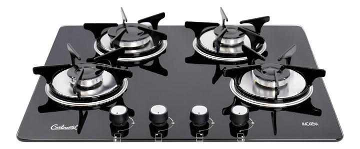 Estufa De Empotrar Vidrio 5883 Gas Natural Negro