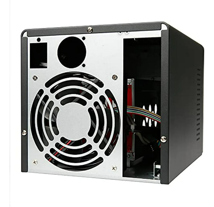 Chasis Nas 4 Bahías Con Psu Flex Mini-itx, Bandejas 2.5/3.5