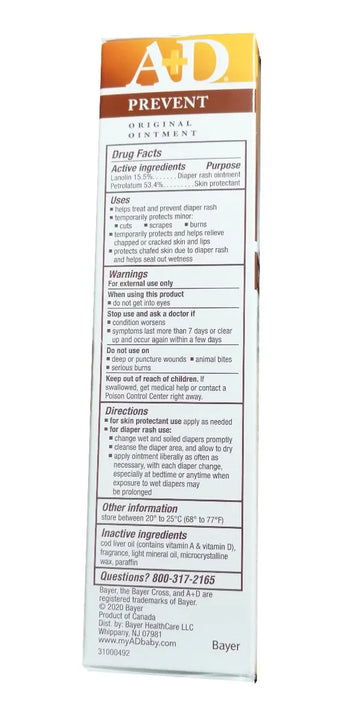 Crema Antipañalitis A+d 4 Oz 113grs Pañalitis