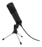 Grandioso Micrófono Condensador Usb Con Trípode Color Negro