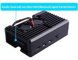 Caja Case Metálica Raspberry Pi 4 B En Aluminio + Ventilador