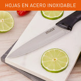 Cuchillo Multiusos 12cm Imusa Talent Acero Inoxidable Color Negro