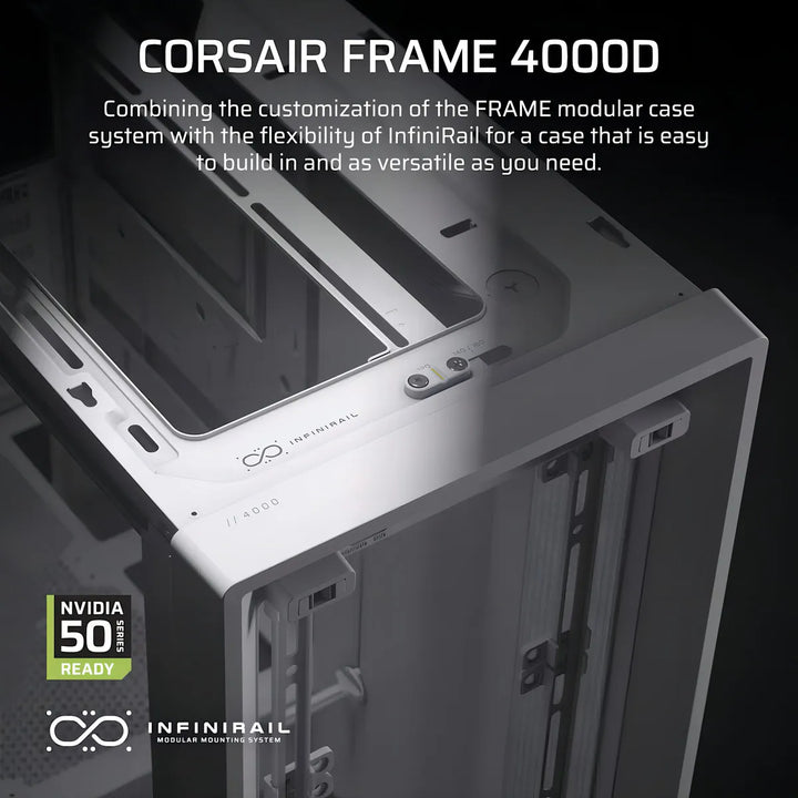 Gabinete Gamer Corsair 4000d Frame White