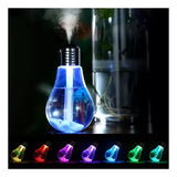 Humidificador Diseño De Bombillo De 400ml Difusor Aroma Led - Agua