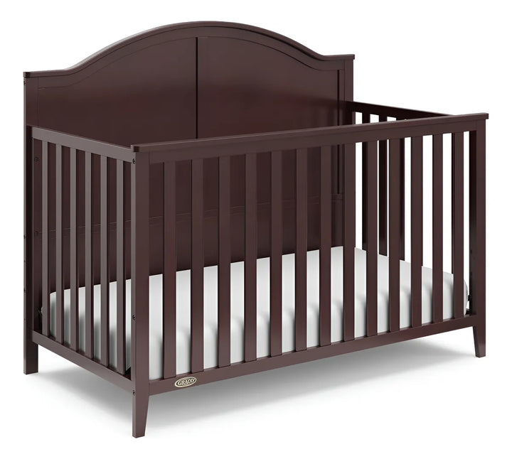 Cuna Convertible 5 En 1 Color Espresso Certificada Greenguar