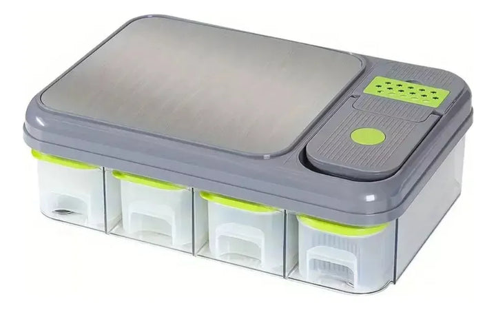 Cortador De Verduras Mandolina 28 En 1 Rallador Rebanador Gris