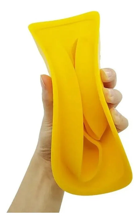 Plato Silicona Antideslizante Para Bebé Hydg-1 Color Verde Claro Pato