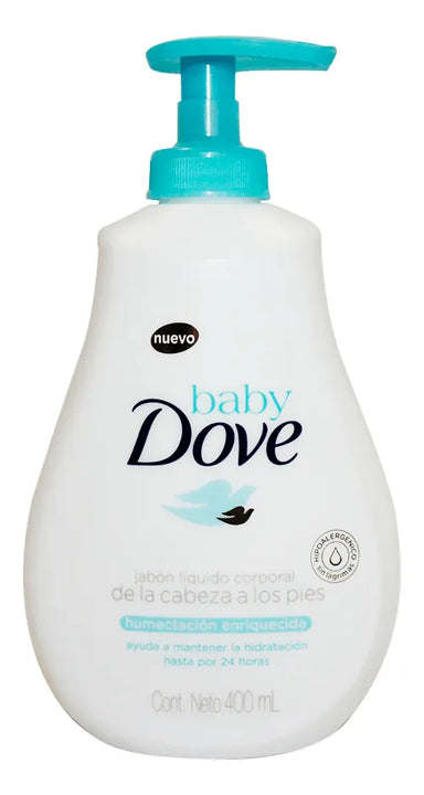 Jabon Dove Baby Liquido Humectante Enriquecida X 400ml