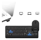 Kit De Teclado Y Mouse Inalámbrico Español M900 Color del mouse Negro Color del teclado Negro