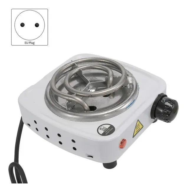 Mini Estufa Eléctrica Fogón Portátil Cocina 1 Puesto Blanco