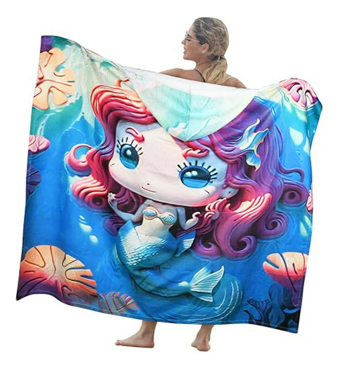 Toalla De Playa Con Capucha Catalonia, Microfibra, Antidesli