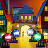 4 En 1 Accesorios Para Aldea Navideña Con Luces Led