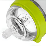 Comotomo biberón de silicona 150ml anticólico color verde 2 unidades