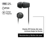 Audífonos Sony Internos Inalámbricos Wi-c100 Color Negro