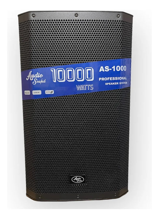 Cabina Activa 15 Pulgadas 10.000w Audio Sound Profesional Negro