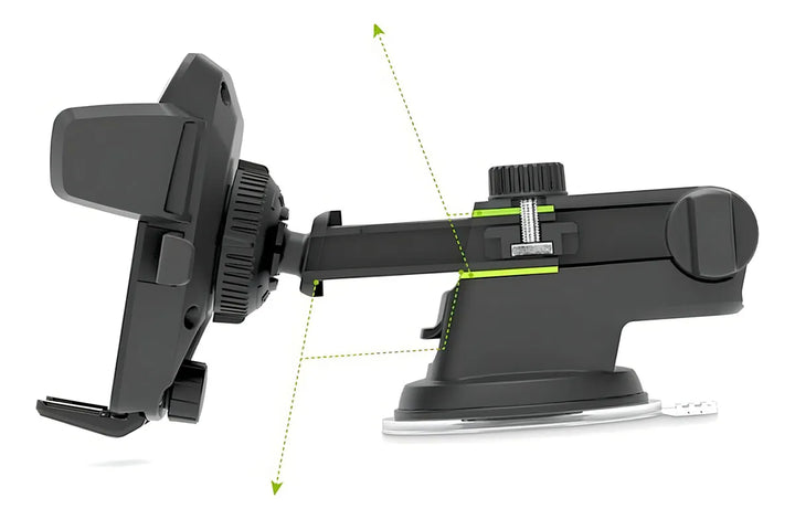 Soporte universal para celdas de coche, cierre automático, color negro