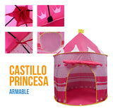 Carpa Juguete Castillo Para Niña Niño Princesa Casa Jardin CC15 Rosa