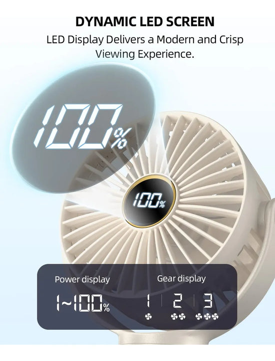 Mini Ventilador Portátil Recargable 360 3 Velocidades Cochec