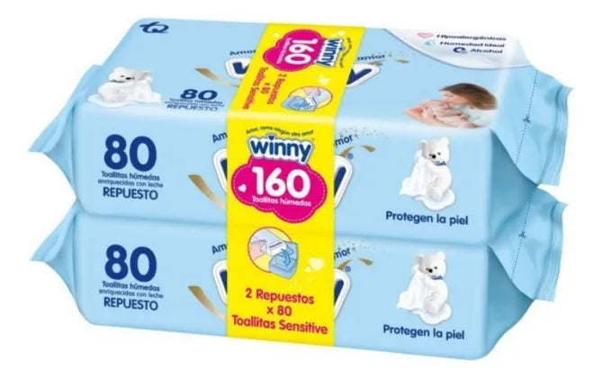 Toallita Humeda Winny X160 Sensitive