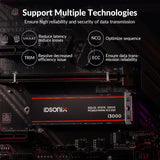 Disco Duro Interno M.2 Ssd 256gb Idsonix Negro