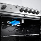 Estufa De Piso Indurama Alcala 32 Horno Grill 5 Puestos Color Gris