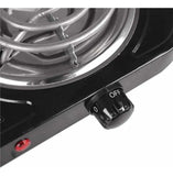 Estufa Eléctrica 1 Puesto 5 Niveles De Temperatura Color Negro