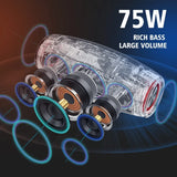 Parlante Bluetooth Zealot S67 De 75w Color Negro