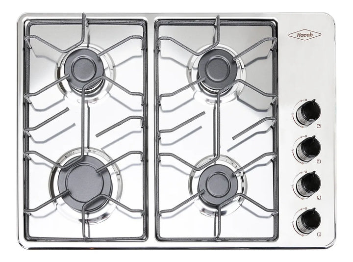 Combo Haceb: Estufa De Empotrar 60x43 + Campana + Microondas Color Gris