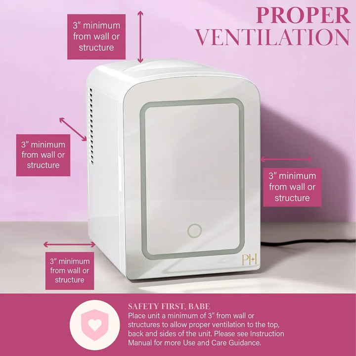 Paris Hilton Mini Nevera Led Espejo Belleza Calor Frío