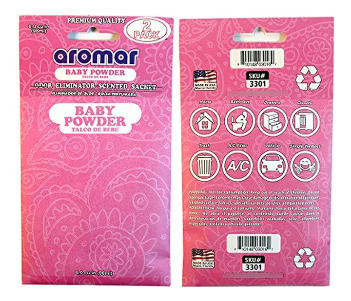 6 Pcs Sachets Aromatizantes Bebés - Aroma Talco - Fresh Scen