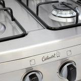 Estufa Sobremesa En Acero Inoxidable Gas Natural 4916 Gris