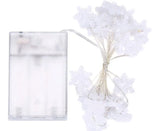 Alambre 20 Led 2m Navidad Micro Hilo Guirnalda Figuras Pilas Dorado