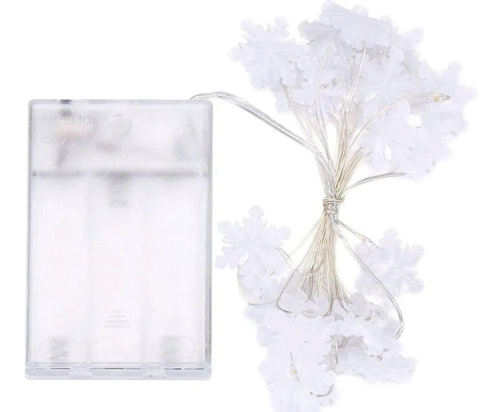 Alambre 20 Led 2m Navidad Micro Hilo Guirnalda Figuras Pilas Dorado