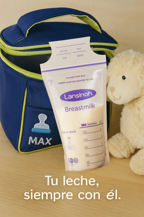 Bolsas Pre-esterilizada Leche Materna Lasinoh 180 Ml X 100un