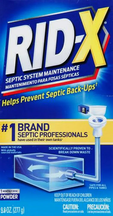 Tratamiento Séptico Rid-x En Polvo, 1 Mes, 9 8 Oz