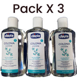 Pack X 3 Colonia Chicco De 200ml Original Garantizada