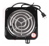 Estufa Eléctrica 1 Puesto 5 Niveles De Temperatura Color Negro