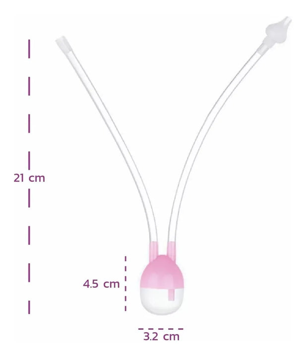 Aspirador Nasal O Saca Mocos Para Bebe Rosado