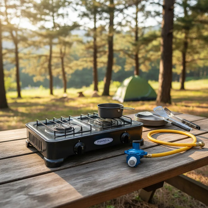 Estufa 2 Puestos A Gas Propano (incluye Conexión) Negro
