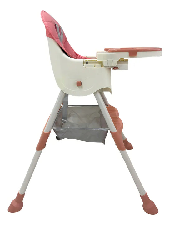 Silla De Comer 3 En 1 Kidshop Cy006 Plegable Rosado