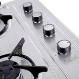 Estufa Empotrar Acero Inoxidable 61*51 Cm Gas Natural 5463 Gris