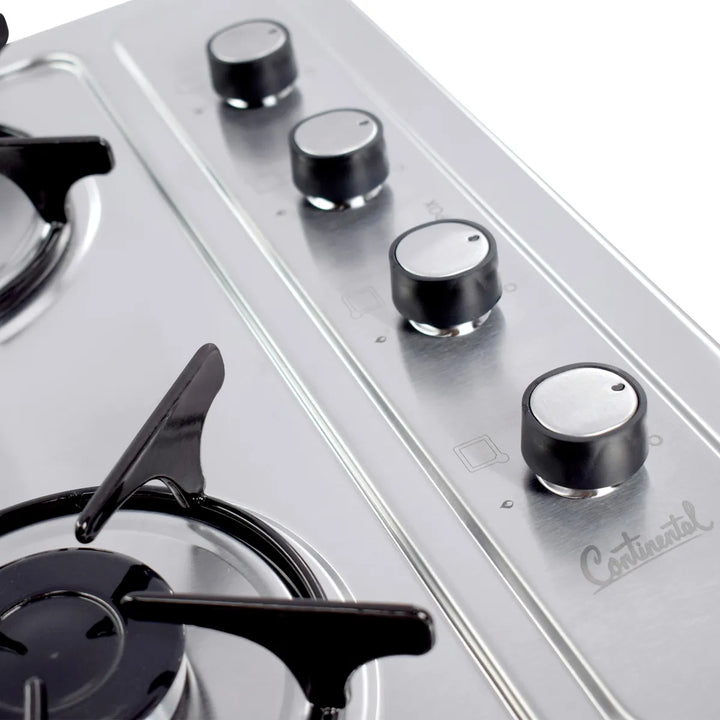 Estufa Empotrar Acero Inoxidable 61*51 Cm Gas Natural 5463 Gris