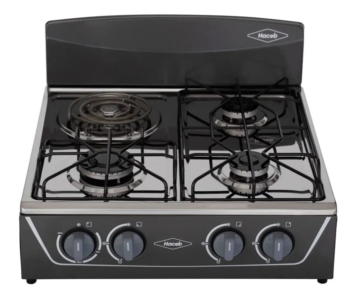 Estufa De Mesa Avellana Torre Mixta 3x1 Gp Plata Haceb Plateado