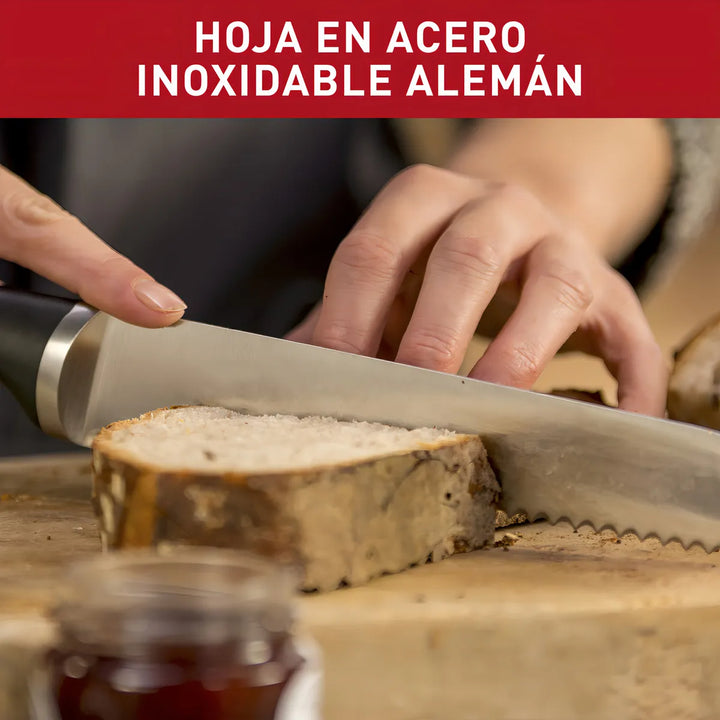 Cuchillo para pan Tefal Ice Force 20cm color negro