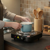 Estufa Electrica Sencilla De Un Puesto Cocina 1000w 60hz Negro