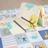 Tapete Extra Grande Plegable Para Bebé 200x180 Cm Doble Faz
