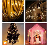 Extensión Luces Led Estrella X6 M Luz Navidad Amarilla Cálido